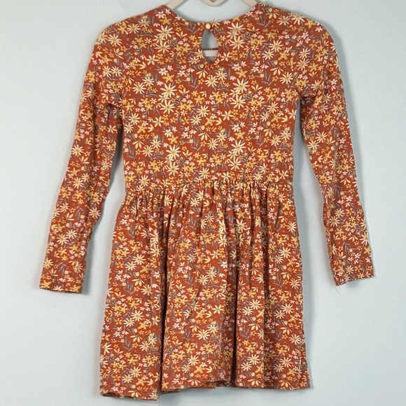 Joie Little Girl Floral Long-Sleeve Dress Size 7/8 - Picture 4 of 8